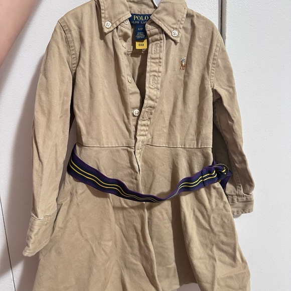 Polo Ralph Lauren Tan Dress with Belt - Picture 1 of 2